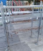 Wire racking/shelving 120x60x170cm