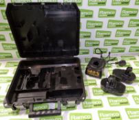 Dewalt DE9098 batteries with Dewalt DE9116 charger in hard carry case (no drill)