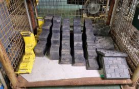 Fire and rescue chocks and blocks set various types