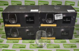 4x boxes of Chef & Sommelier Primary 12oz tumblers - 6 units per box