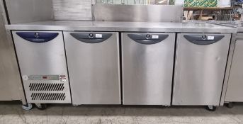 Williams H03U 304 stainless steel 3 door counter fridge