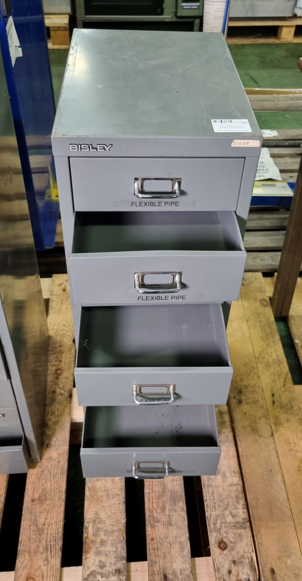 Bisley metal workshop drawers unit - 28x40x86cm, 2x Bisley metal workshop drawers units - Image 4 of 6