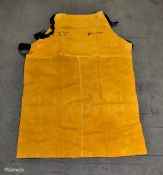 Micronclean Leather kevlar stitch class 2 welding apron size Large - 24x aprons