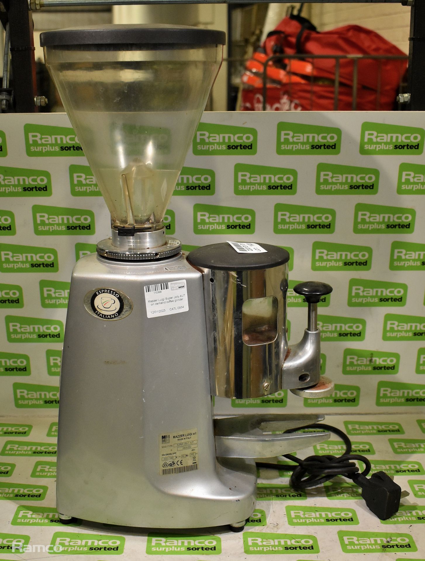 Mazzer Luigi Super Jolly AUT on demand coffee grinder - Image 2 of 6
