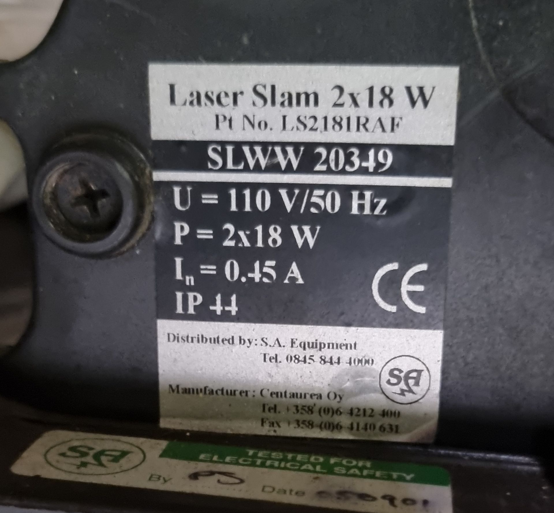 36x S A equipment SLWW 20544 Laser Slam 2x18w lights - Bild 3 aus 3