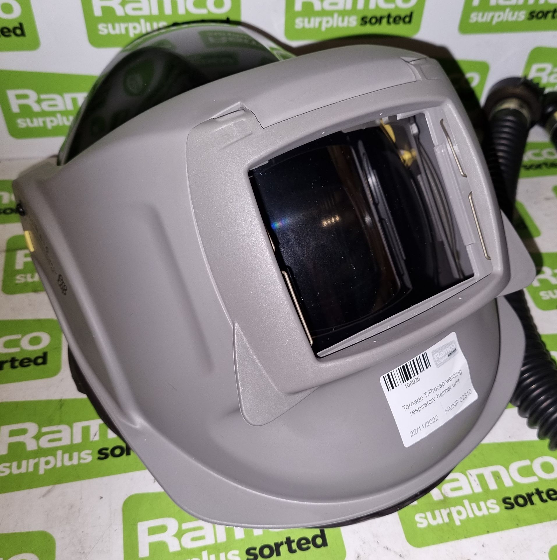 Tornado T / Procap welding respiratory helmet unit, Scott Safety ADF - Auto Darkening filter 2500V - Image 2 of 5