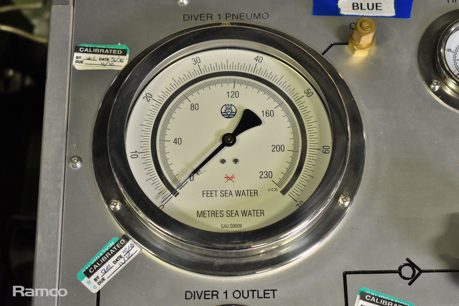 Submarine Manufacturing & Products Ltd - SMP 3 diver air regulation system control panel - Image 3 of 5