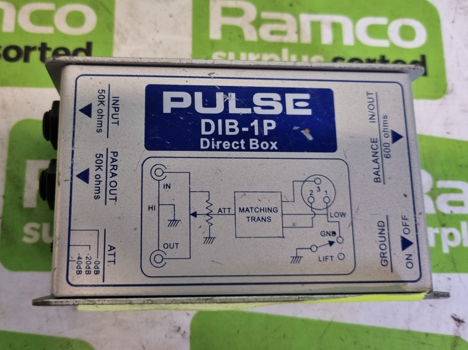 Pulse DIB-1P Direct injection box - L13 x W7.5 x H4.5cm - Image 2 of 4