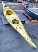 Valley Canoe Products single person kayak - approx dimensions: 500x60x40cm