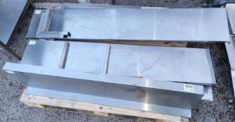 Stainless steel wall shelves - sizes in the description