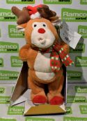 Battery operated whistling reindeer - song: Deck the Halls