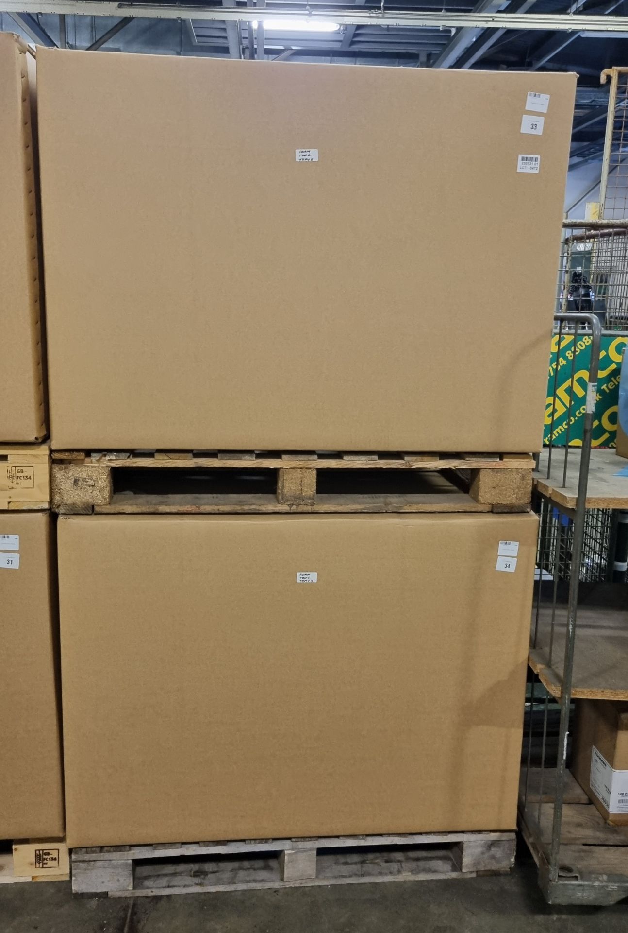 2x pallet size boxes of Toolbox foam inserts