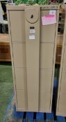 Lockable 4 drawer filing cabinet (key included) - 67x48x133cm