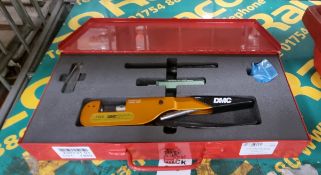 DMC HX4 open frame crimping tool - in box with accessories