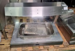 Lincat counter top heated food display unit with gantry