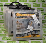 4x AUTOSOCK Tyre Snow/Mud Socks kits - 2pcs per kit