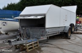 BM Autoteknik A/S Type BM20200 mobile roller brake tester in PMV Trailers Type 2500 enclosed trailer