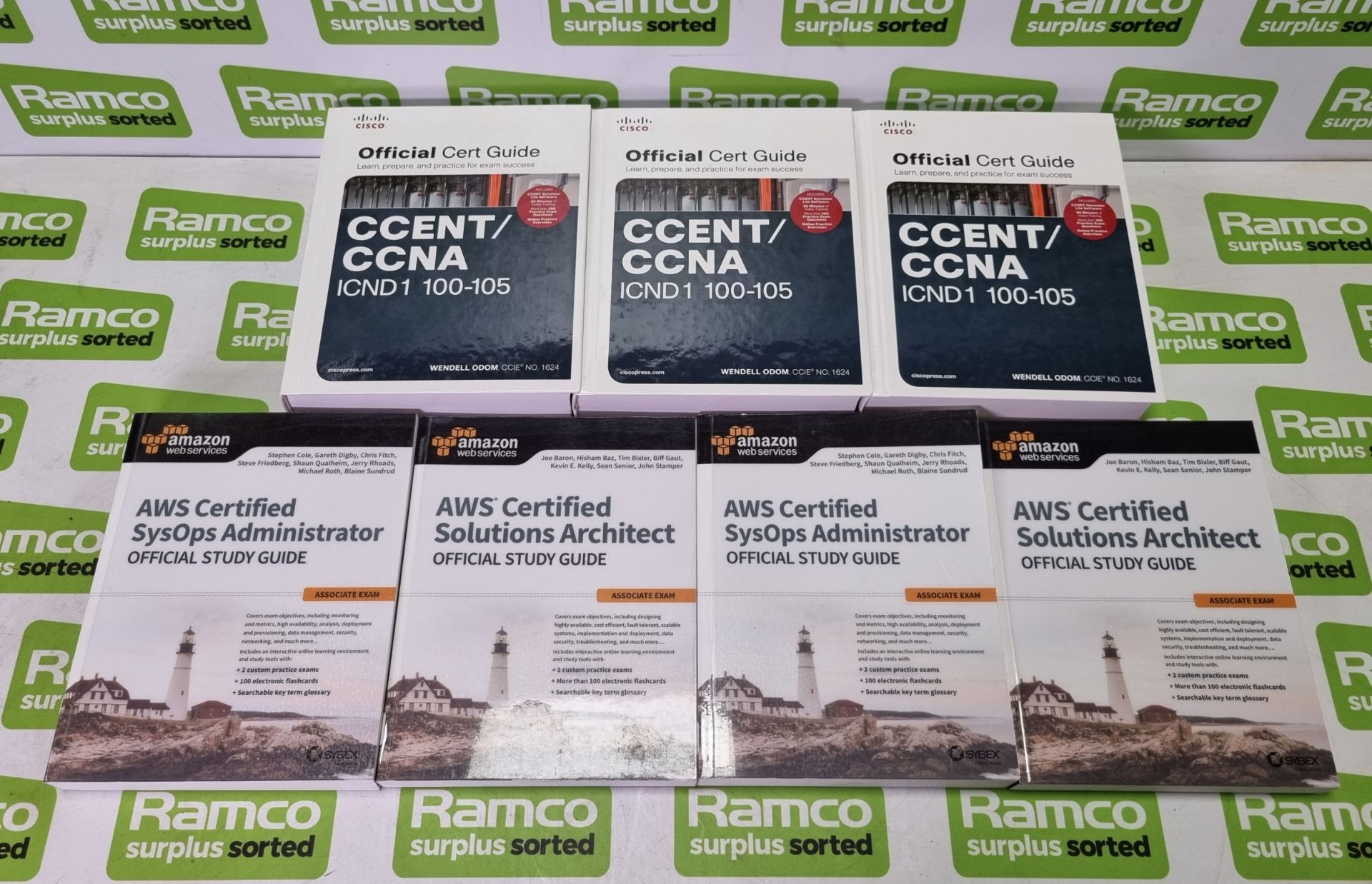 3x CCENT/CCNA ICND1 100-105 Official Cert Guide, 2x AWS Certified SysOps Administrator Official Stud - Image 2 of 7