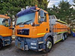 Direct from National Highways - Fleet of MAN TGM 26.330's & Volvo FE 340 gritters with Romaquip and Schmidt Stratos Gritting Equipment