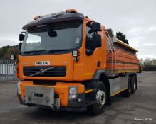 2010 (reg KM10 THG) Volvo FE 340 with Romaquip pre-wet gritter mount.