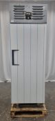 Iceinox VTS 610 CR stainless steel upright, single door refrigerator