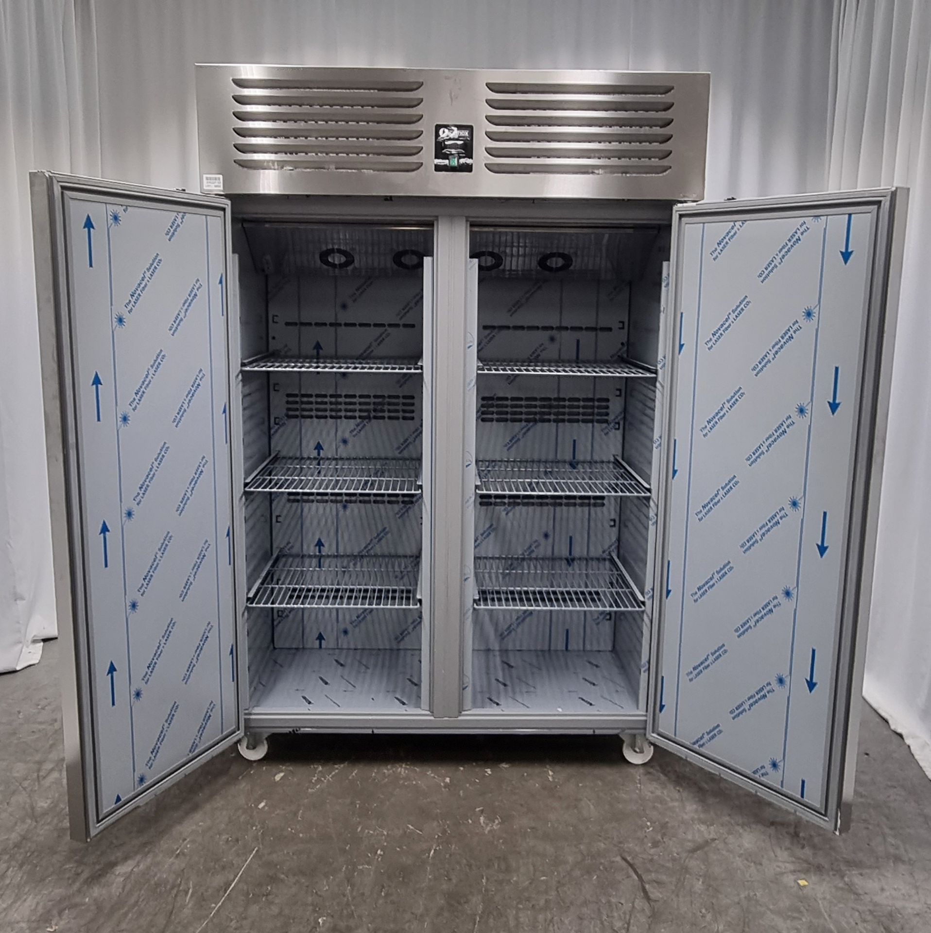 Iceinox VTS 1340 N CR stainless steel upright, double door freezer - Image 2 of 16