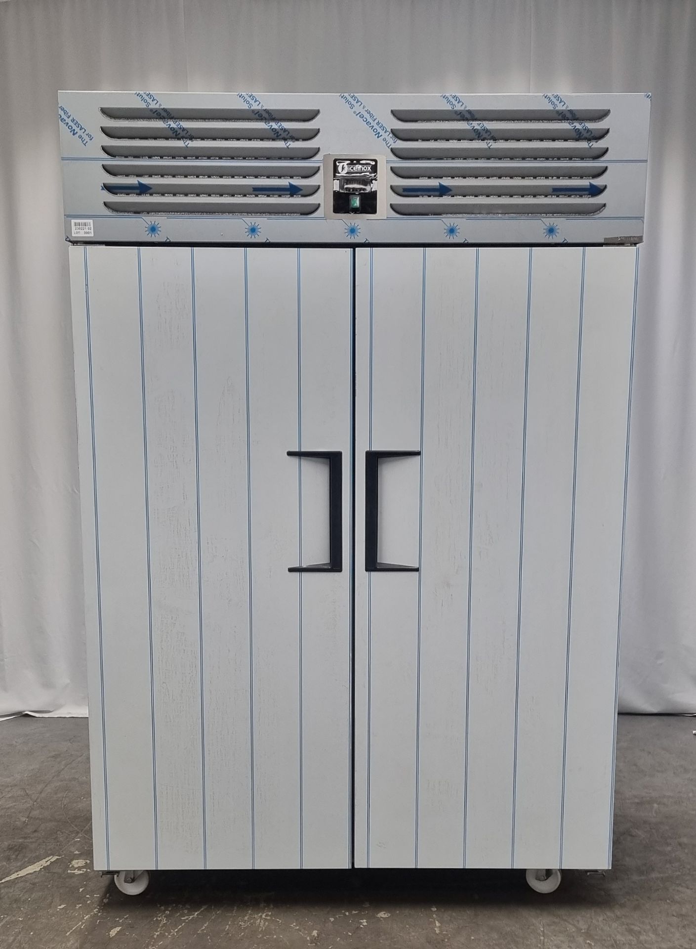 Iceinox VTS 1340 CR stainless steel upright, double door refrigerator