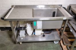 Stainless Steel Portable Sluice Sink Assembly