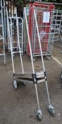 3 tier wire racking - L 77 x W 28 x H 196cm - AS SPARES OR REPAIRS
