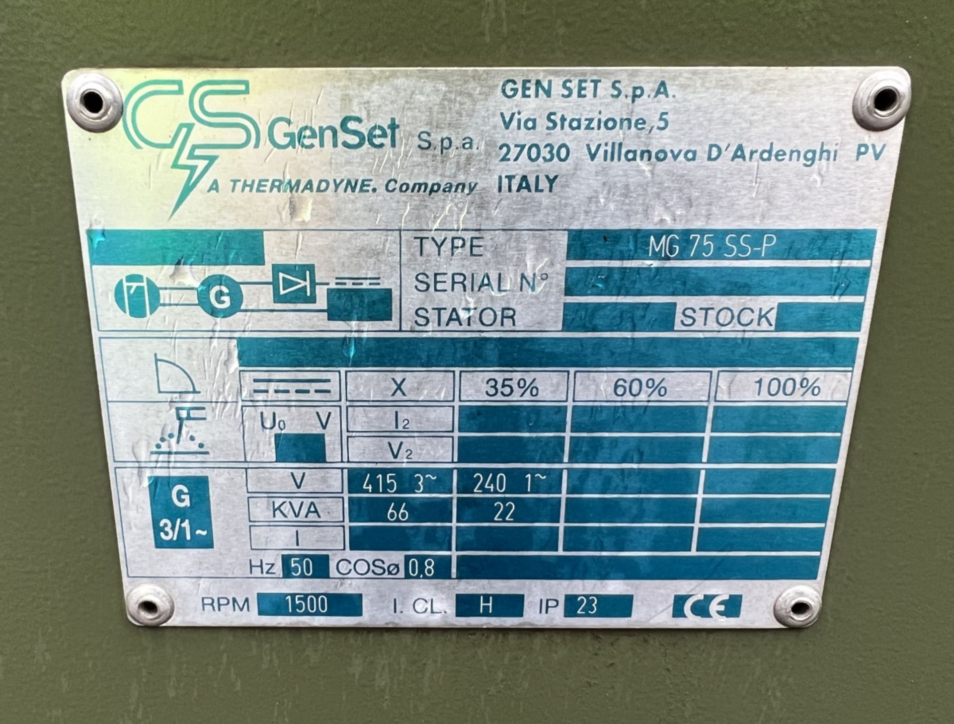 BM Autoteknik A/S BM20200 Brake tester with Genset A Thermodyne Company - MG 75 53P Diesel generator - Image 25 of 28