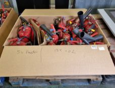 18 x C02 and 5 x Powder fire extinguishers - beyond expiration date, will need servicing