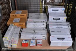 Multiple Canon printer accessories, toners, laser cartridges, maintenance cartridges - 40 in total