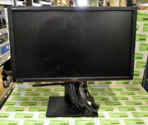 Asus PA238Q 23 inch monitor on adjustable stand with cables