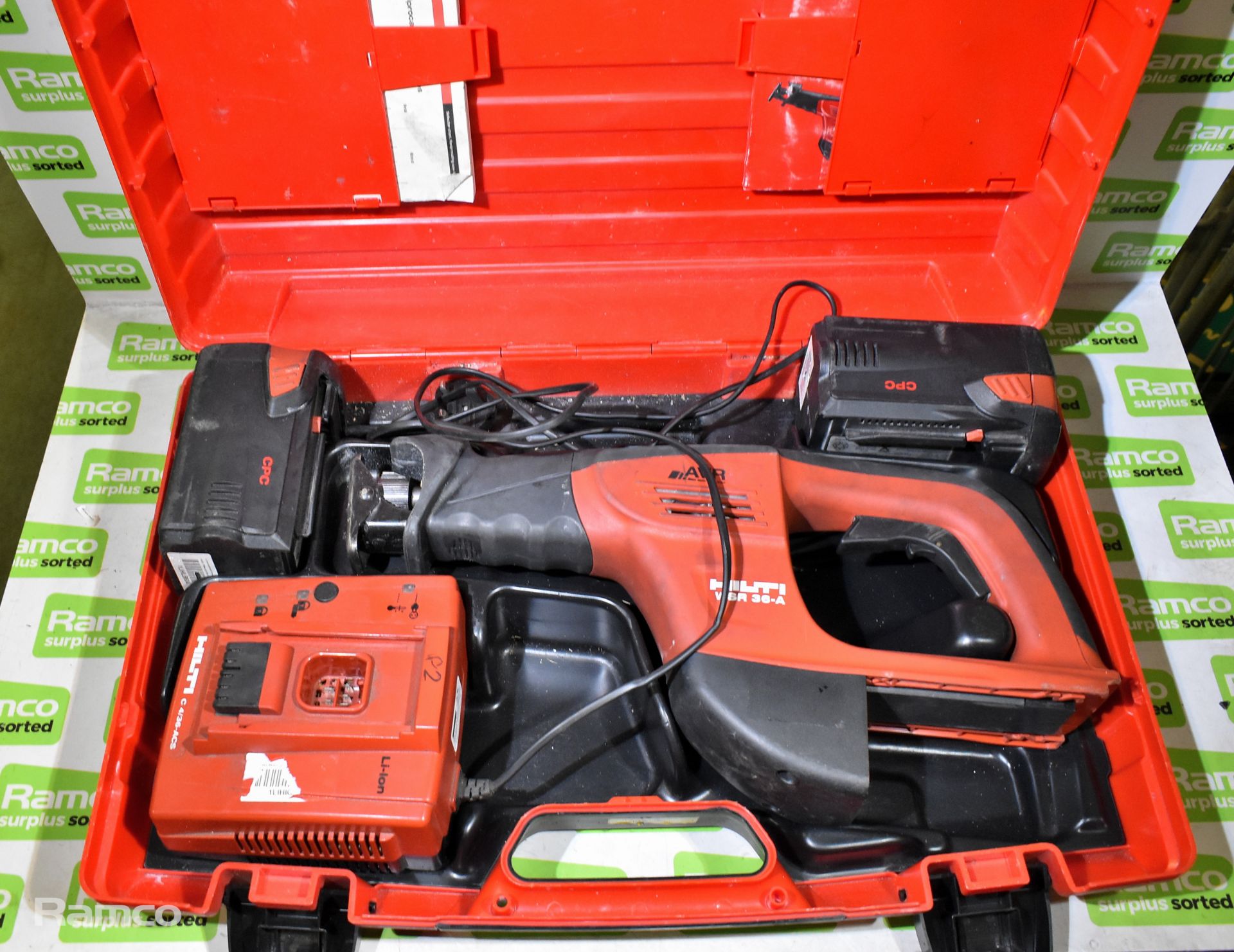 HILTI WSR 36-A heavy duty reciprocating saw in hard carry case - Image 2 of 5