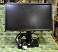 Asus PA238Q 23 inch monitor on adjustable stand with cables