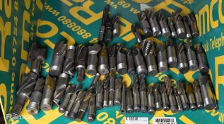 54x HSS drill bits in various sizes