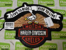 Harley Davidson Motorcycles diecast steel sign