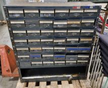 Metal storage cabinet - L 91 x W 32 x H 99cm
