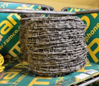 2x Reels of Barbed wire - unknown length