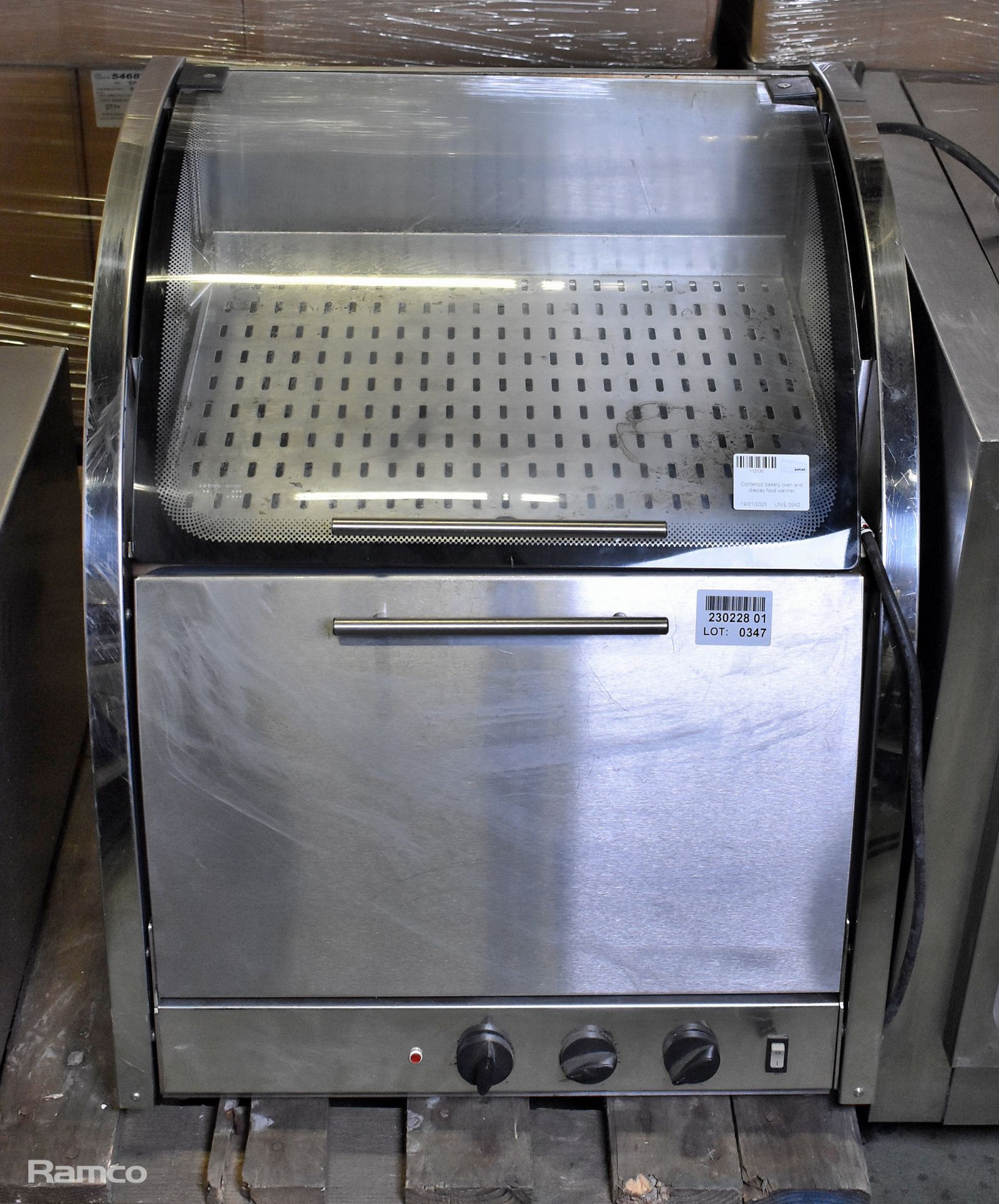 Countertop bakery oven and display food warmer