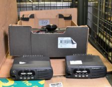 5x Motorola GM340 radio base station, 1x Motorola GM350 radio base station