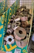 Approx 89x taper lock bushes - various sizes and types