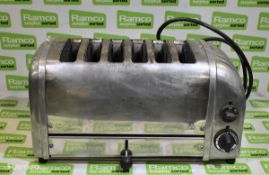 Dualit stainless steel 6 slice toaster
