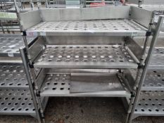 Stainless steel shelving - 120x60x160cm