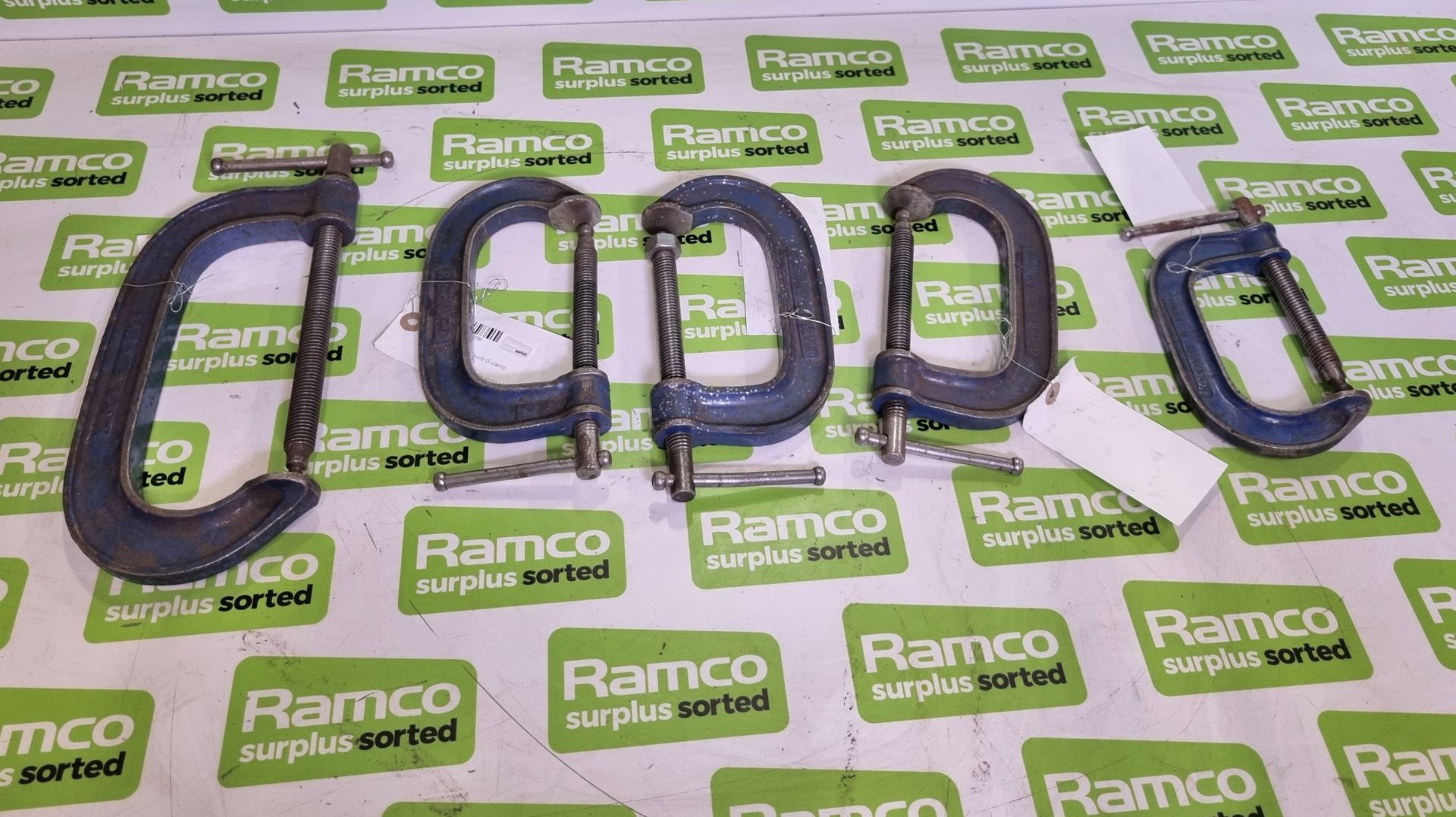 5x Irwin Record G-clamps