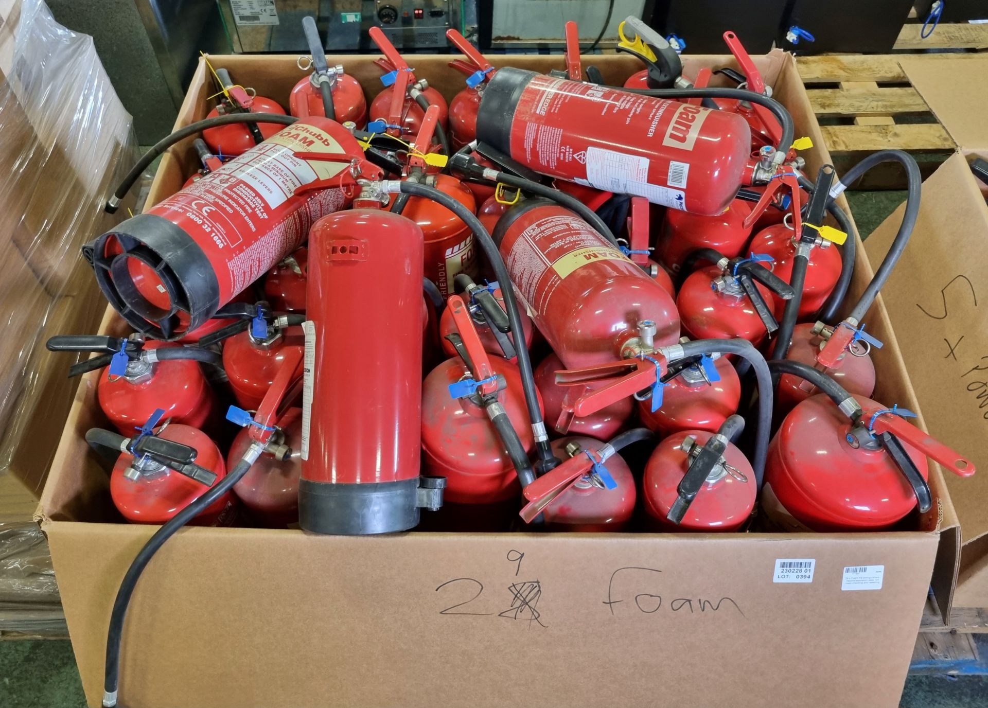 29 x Foam fire extinguishers - beyond expiration date, will need checking and retesting - Image 2 of 3