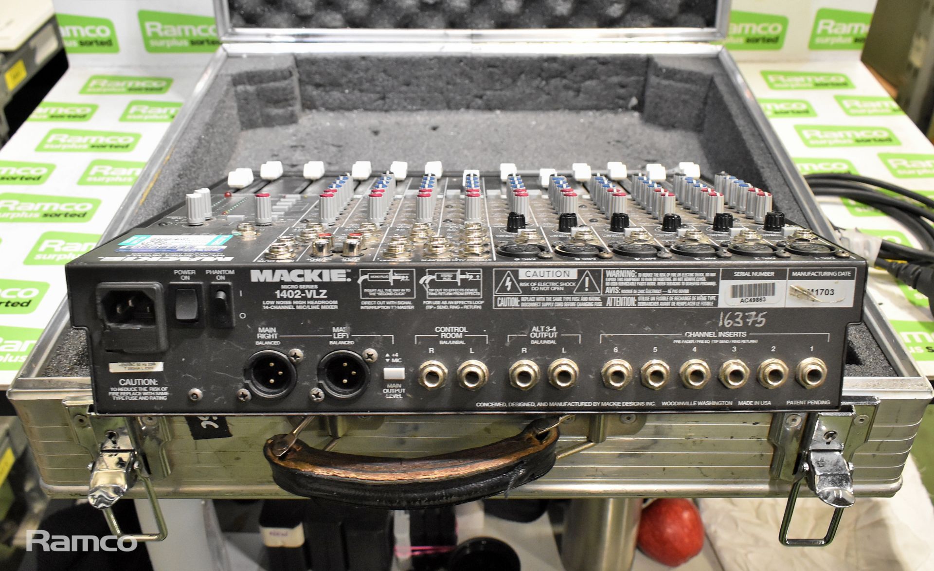 Mackie Micro Series 1402-VLZ 14 channel mic / line mixer - in case - Image 5 of 6