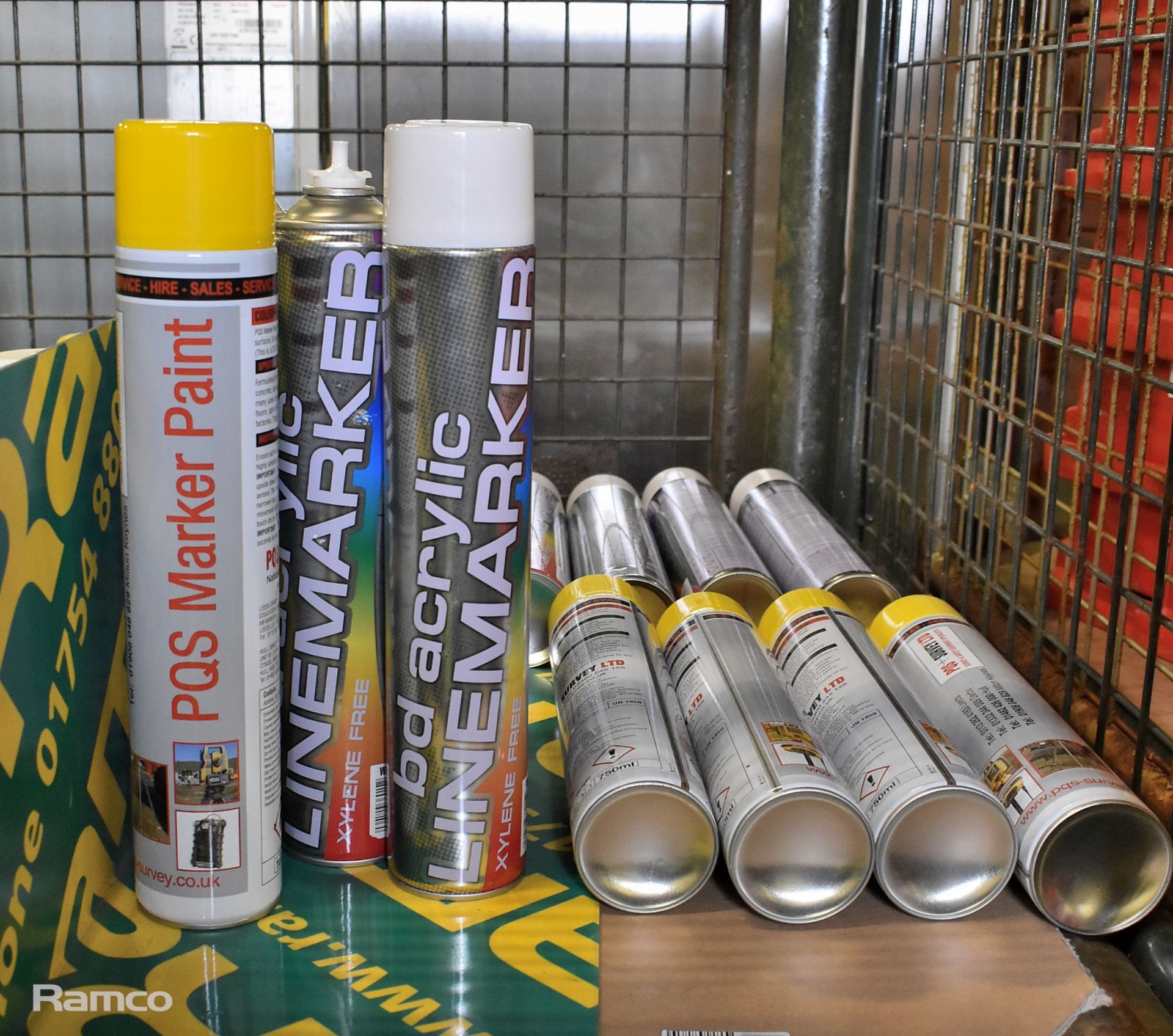 15x Spray Cans/Tins of line marking paint (10x white / 5x yellow) 750ml each - Image 5 of 5