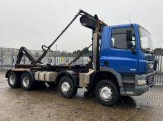 DAF FADCF85.340 Skip lorry RORO with Boughton Hook loader & Kwik Cova with a travel height of 3.61m