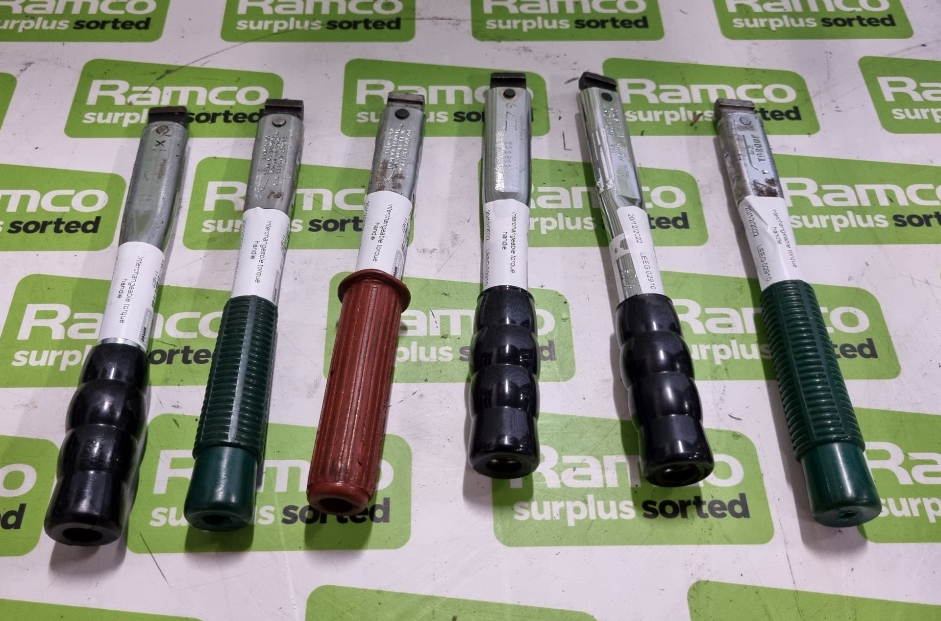 6x Interchangeable torque handles